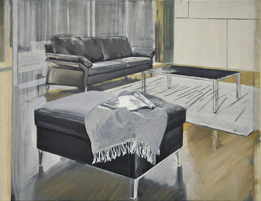 Zimmer, 2008, Öl auf Leinwand, 80 x 103 cm